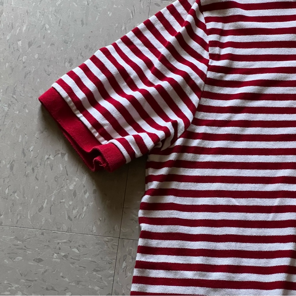 White & Red Chaps Unisex Polo - Picture 5 of 5
